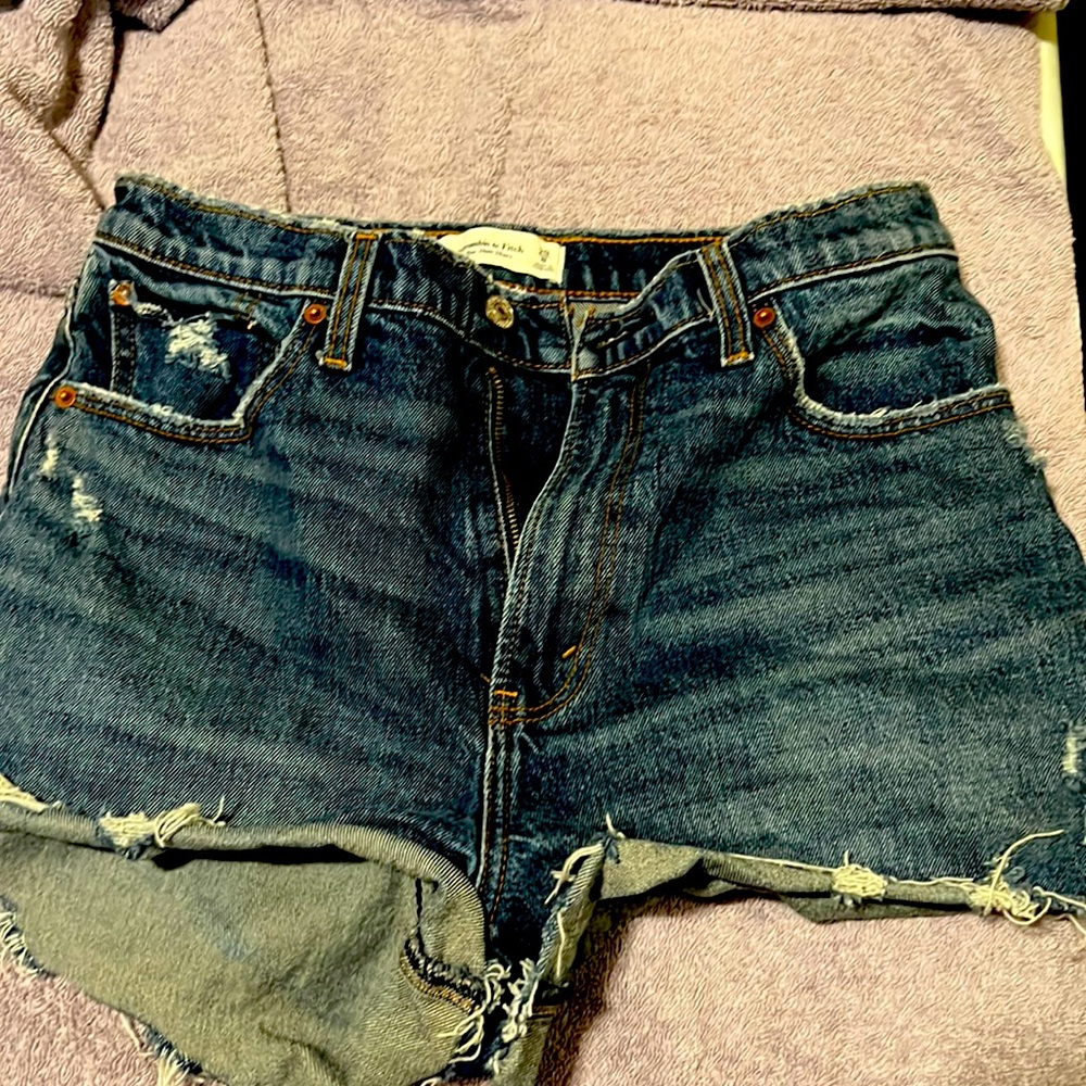 Abercrombie and fitch jean shorts.